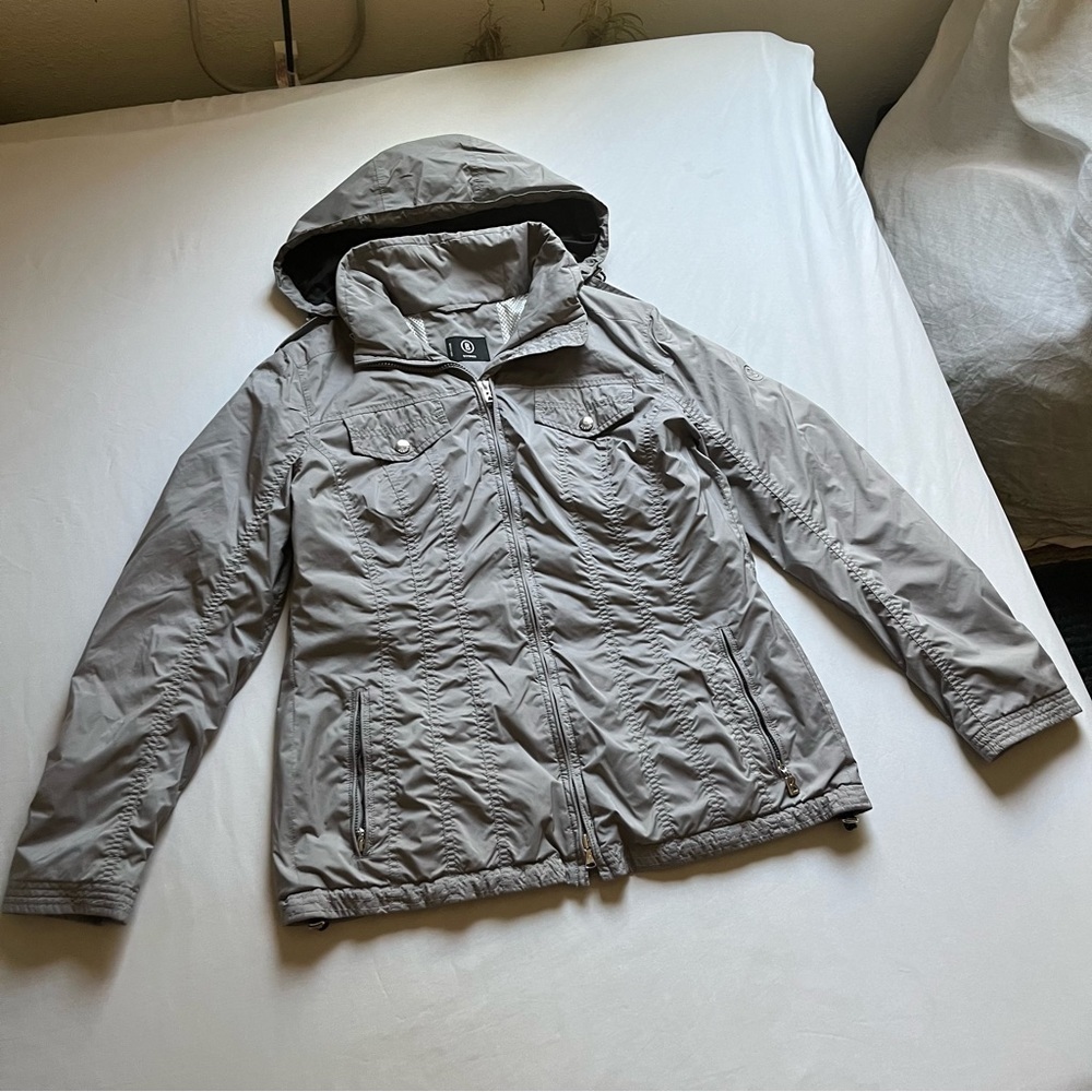 BOGNER grey‎ padded zip up puffer long sleeve athletic snow ski jacket
